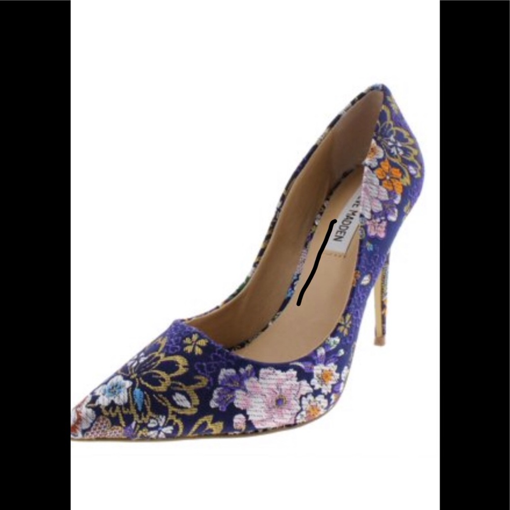 Steve Madden Daisie Floral Satin Pump
